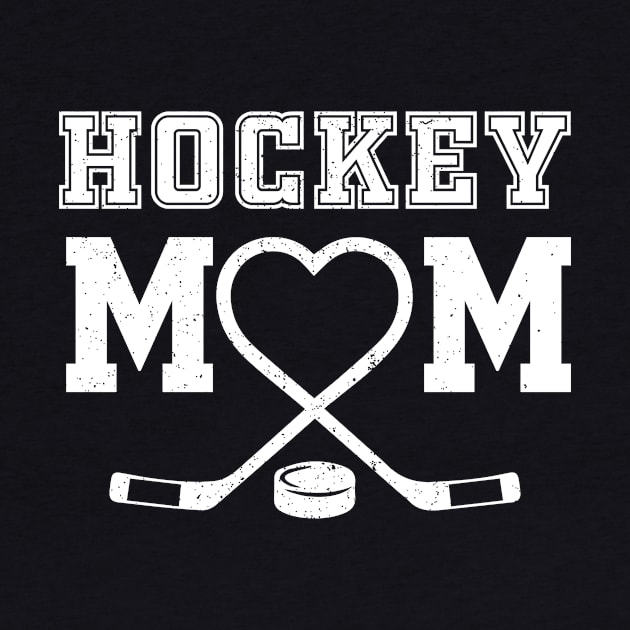 Hockey Mom tee Heart Hockey top Love Hockey Custom Hockey Player with any number by Audell Richardson